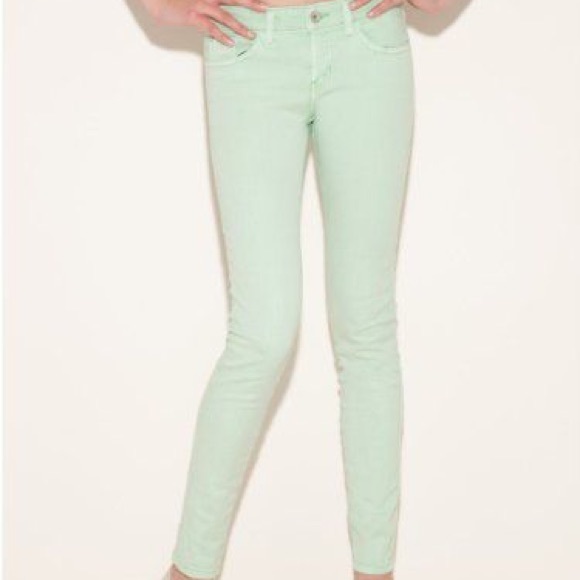 Guess Denim - Guess Brittney Skinny Jeans Light Mint Sz 27